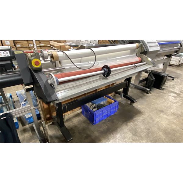 ROYAL SOVEREIGN 69" BED, ELECTRIC MOBILE LAMINATOR WITH FOOT CONTROL & ATTACHMENTS