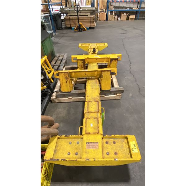 ROTARY 4 POINT 15000LB CAPACITY YELLOW COMMERCIAL MOBILE COLUMN