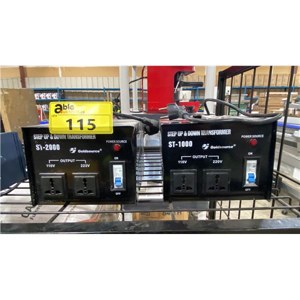 GOLDSOURCE ST-2000 & GOLDSOURCE ST-1000 INDUSTRIAL STEP UP AND DOWN TRANSFORMERS