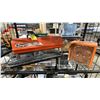 Image 1 : DAYTON KEROSENE PORTABLE JOBSITE HEATER & ORANGE ELECTRIC JOBSITE HEATER