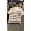Image 1 : INDUSTRIAL MOBILE CART WITH 5 BAGS OF SPAN-TEX