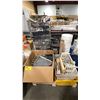 Image 1 : PALLET OF ASSORTED PAINTS, CHEMICALS, DYES, PAINTING ACCESSORIES & ASSORTED PRINT SHOP ITEMS