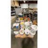 Image 1 : PALLET OF ASSORTED PAINTS, CHEMICALS, DYES, PAINTING ACCESSORIES & ASSORTED PRINT SHOP ITEMS