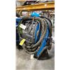 Image 2 : MILLER MILLERMATIC 350P MOBILE PULSED MIG WELDER MACHINE WITH POWER CABLE, GROUND CABLE, HOSES &