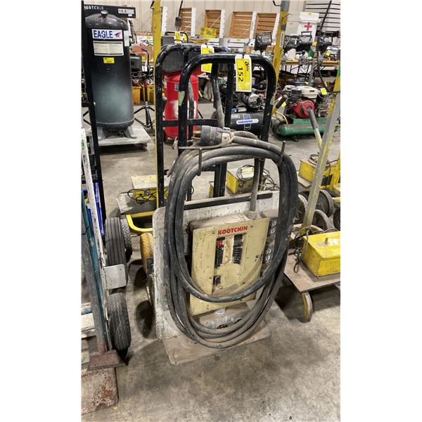 MOBILE POWER DISTRIBUTION CENTER ON BLACK PNEUMATIC HAND TRUCK