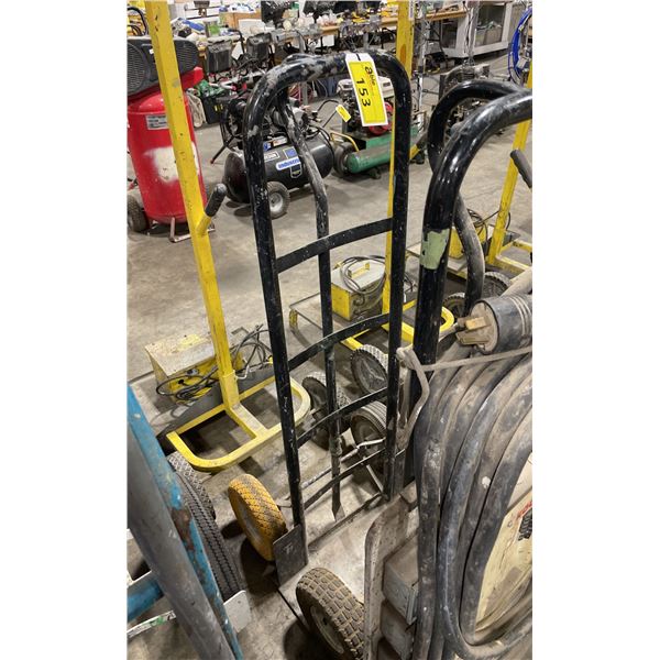 BLACK 2 WHEEL PNEUMATIC HAND TRUCK