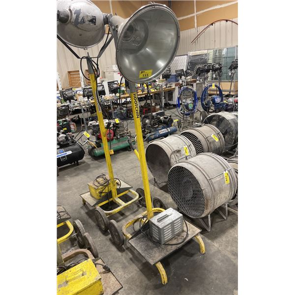 YELLOW ELECTRIC INDUSTRIAL PORTABLE CONSTRUCTION SITE LIGHT