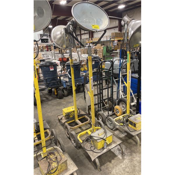 YELLOW ELECTRIC INDUSTRIAL PORTABLE CONSTRUCTION SITE LIGHT