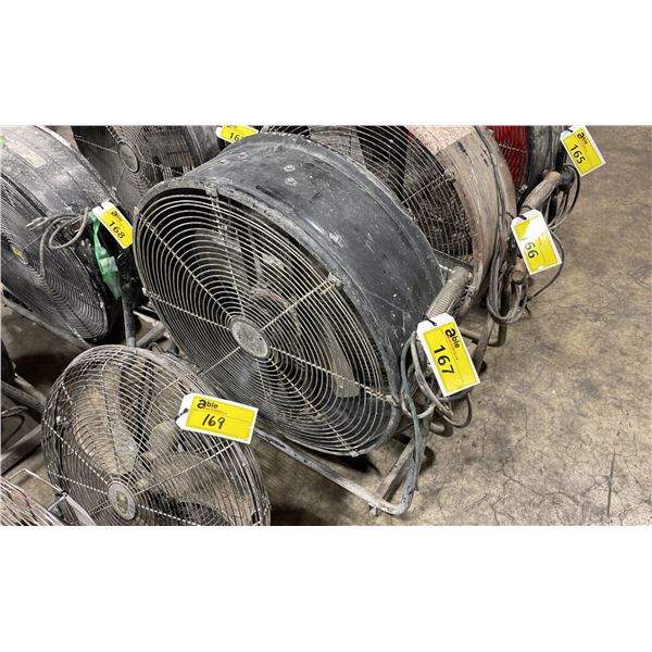BLACK 26" INDUSTRIAL ELECTRIC MOBILE FRESH AIR FAN