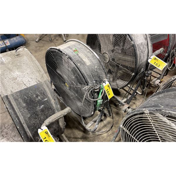 B.E BLACK 26" INDUSTRIAL ELECTRIC MOBILE FRESH AIR FAN