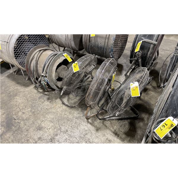 4 ASSORTED ELECTRIC FRESH AIR FANS