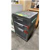 Image 1 : BLACK MOBILE PAINTERS STORAGE CABINET WITH CONTENTS APPROX 27"H X 15.5"W X 20"D