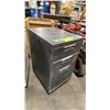 Image 2 : BLACK MOBILE PAINTERS STORAGE CABINET WITH CONTENTS APPROX 27"H X 15.5"W X 20"D