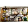 Image 5 : WHITE CABINET OF ASSORTED SPECIAL EFFECTS ITEMS INCLUDING UV PIGMENT, FAKE SNOW, SPRAY GLITTER,