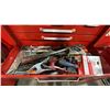 Image 5 : RED TOP CABINET 9 DRAWER, BOTTOM CABINET 10 DRAWER MOBILE TOOL STORAGE CHEST WITH ASSORTED TOOL