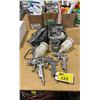 Image 1 : ASSORTED PNEUMATIC HAND HELD PAINT SPRAYER GUNS WITH BLACK TOOL BOX OF PAINT SPRAYER PARTS