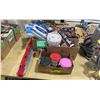 Image 1 : BOXES OF ASSORTED POLISH, PAINT PRODUCTS, PAINT SPRAYER TIPS, HILTI SPRAY GUNS & HILTI WINDOW /