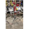 Image 1 : HUSKY DUAL HEAD LED PORTABLE ELECTRIC INDUSTRIAL JOB SITE TRIPOD WORK LIGHT