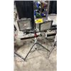 Image 1 : HUSKY DUAL HEAD LED PORTABLE ELECTRIC INDUSTRIAL JOB SITE TRIPOD WORK LIGHT