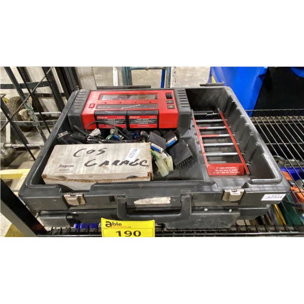 SNAP-ON MT2500 VEHICLE COMMUNICATION INTERFACE SCANNER IN HARD TRANSPORT CASE WITH SNAP-ON DIESEL