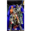 Image 2 : PLASTIC BIN OF ASSORTED HAND TOOLS *BIN INCLUDED*