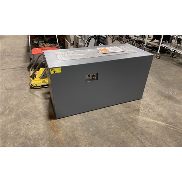 PARAMOUNT FP-415 TALL ALUMINUM CONCRETE LOOK OUTDOOR FIRE TABLE WITH CONVERTIBLE BURNER *DISPLAY