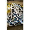Image 3 : 3 FOLD TOP BINS OF COMMERCIAL OFFICE PRODUCTS & BOX OF CAT 6 NETWORK CABLE *BINS INCLUDED*