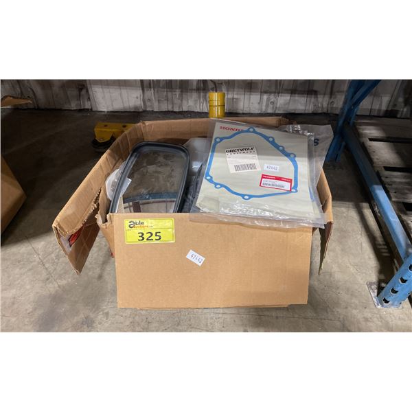 BOX OF ASSORTED SMALL ENGINE PARTS