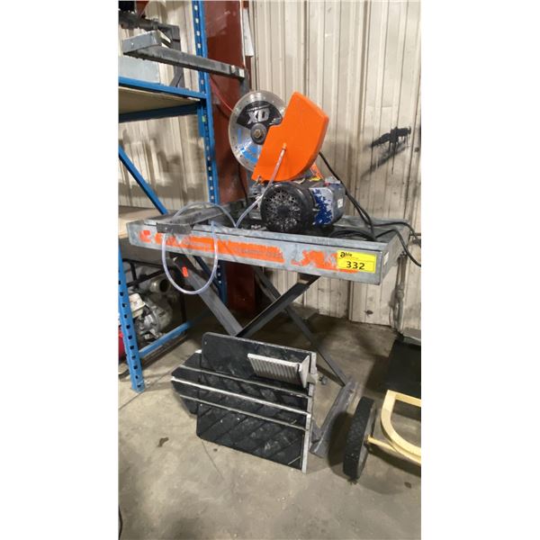 HUSQVARNA TILEMATIC TS250X3 10" ELECTRIC TILE SAW ON STAND