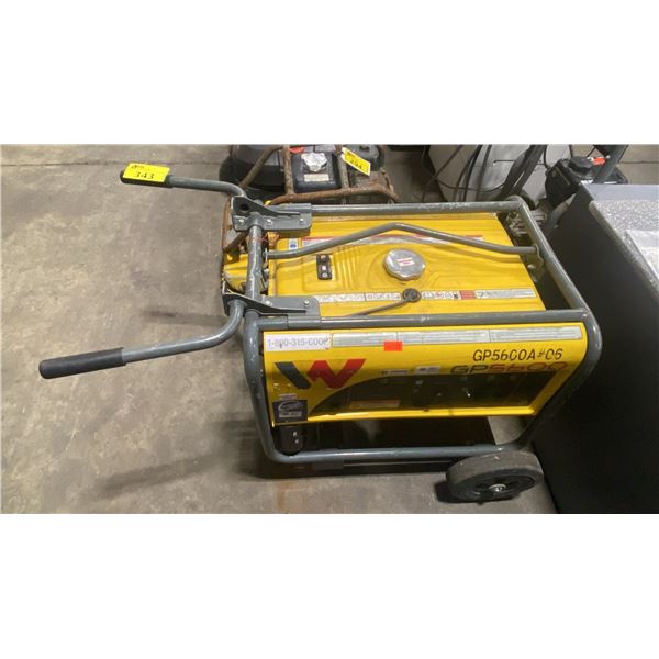 WACKER NEUSON GP5600 INDUSTRIAL GAS POWERED PORTABLE GENERATOR