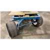 Image 3 : LARGE BLUE METAL PNEUMATIC TIRED INDUSTRIAL PULL CART