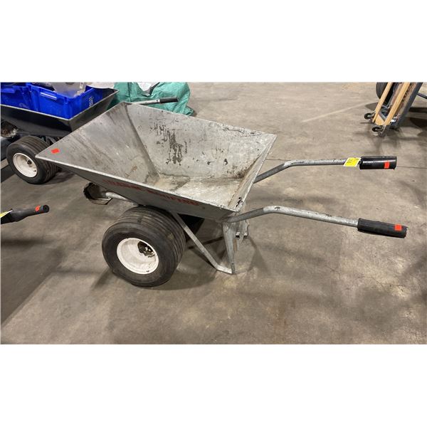GREY METAL PNEUMATIC TIRE INDUSTRIAL WHEELBARROW