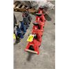 Image 1 : SET OF 4 RED 6 TON JACK STANDS