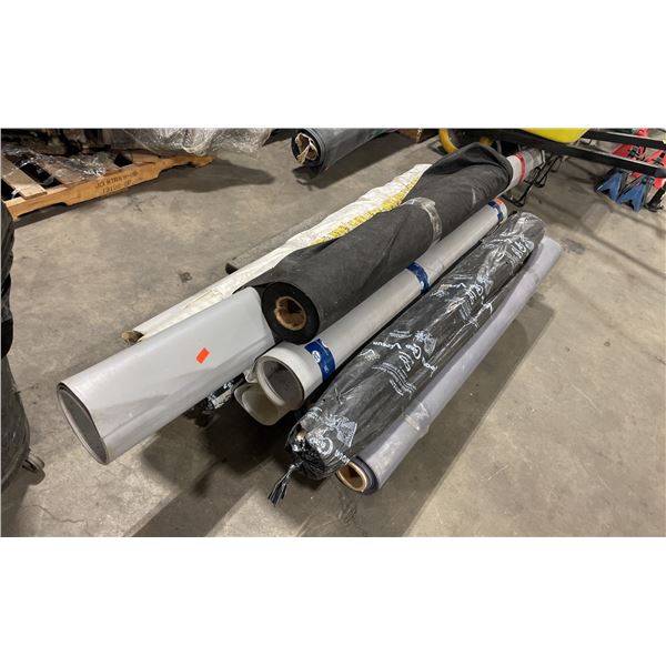 ASSORTED ROLLS OF ROOFING MATERIALS