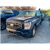 Image 1 : 2021 FORD F-150 XL, 4DR CREW CAB PU, BLUE, VIN 1FTEW1CB8MKE00812,
