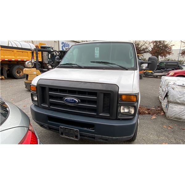 2009 FORD E-150 E 2DR CARGO VAN, WHITE, VIN 1FTNE14W89DA20563,