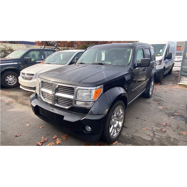 2008 DODGE NITRO SLT, 4DR SUV, BLACK, VIN 1D8GU58K98W197248,