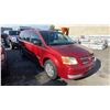 Image 1 : 2008 DODGE GRAND CARAVAN SE, 4DR 7 PASS VAN, RED, VIN 1D8HN44H38B112675,