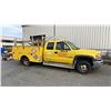 Image 1 : 2007 GMC 3500 DURAMAX, 4DR EXT CAB PU, YELLOW, VIN 1GDJC39D17E140280,