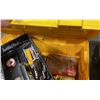 Image 3 : STANLEY INDUSTRIAL MOBILE TOOL BOX WITH CONTENTS & MASTERCRAFT YELLOW PORTABLE TOOL BOX WITH