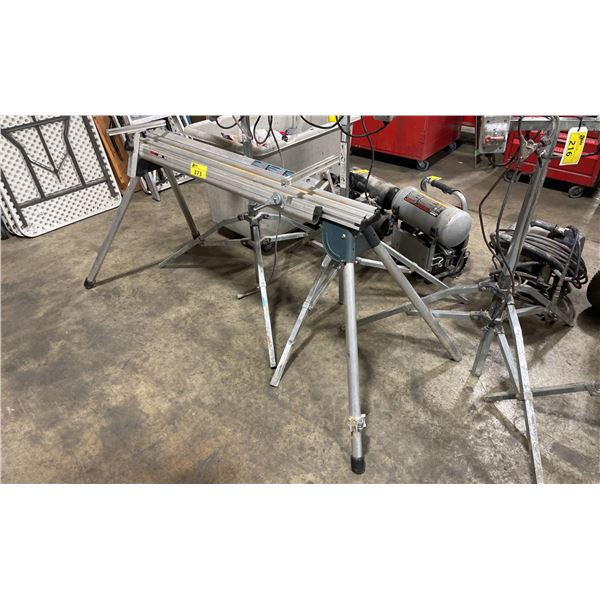 BOSCH T3B TRACRAC PORTABLE INDUSTRIAL FOLDING MITER SAW WORK STAND
