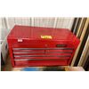 Image 1 : HUSKY RED 6 DRAWER INDUSTRIAL TOP TOOL CHEST WITH ASSORTED TOOL CONTENTS *LOCKED, NO KEY*