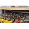 Image 3 : SHELF OF ASSORTED LARGE TOOLS, CLAMPS, STRAIGHT EDGES, & HOSES *SHELF NOT INCLUDED*