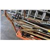 Image 3 : LARGE LOT OF ASSORTED YARD TOOLS, SHOVELS, PICK AXES, & CEMENT LAYING TOOLS