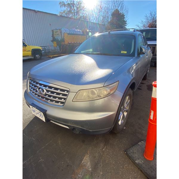 2007 INFINITI FX35, 4DR SUV, GREY, VIN JNRAS08W07X203754,