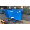 Image 1 : U-LINE D-300-HD BLUE INDUSTRIAL FORKLIFT DUMP BIN ATTACHMENT