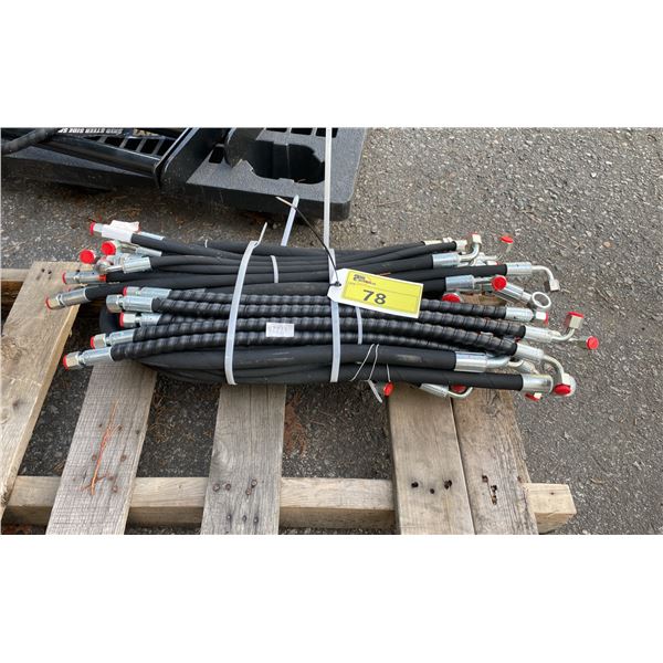 PACK OF ASSORTED INDUSTRIAL MINI EXCAVATOR REPLACEMENT HOSES