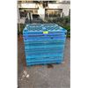 Image 1 : 19 BLUE PLASTIC INDUSTRIAL 4 X 4 TRANSPORT PALLETS *MUST TAKE ALL*