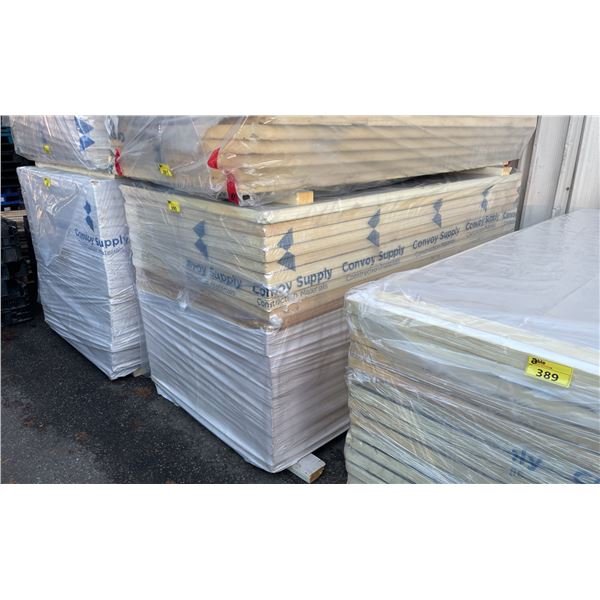 STACK OF 24 INDUSTRIAL 96" X 48" X 2" THICK CONSTRUCTION INSULATION PANELS