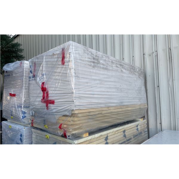 STACK OF 24 INDUSTRIAL 96" X 48" X 2" THICK CONSTRUCTION INSULATION PANELS